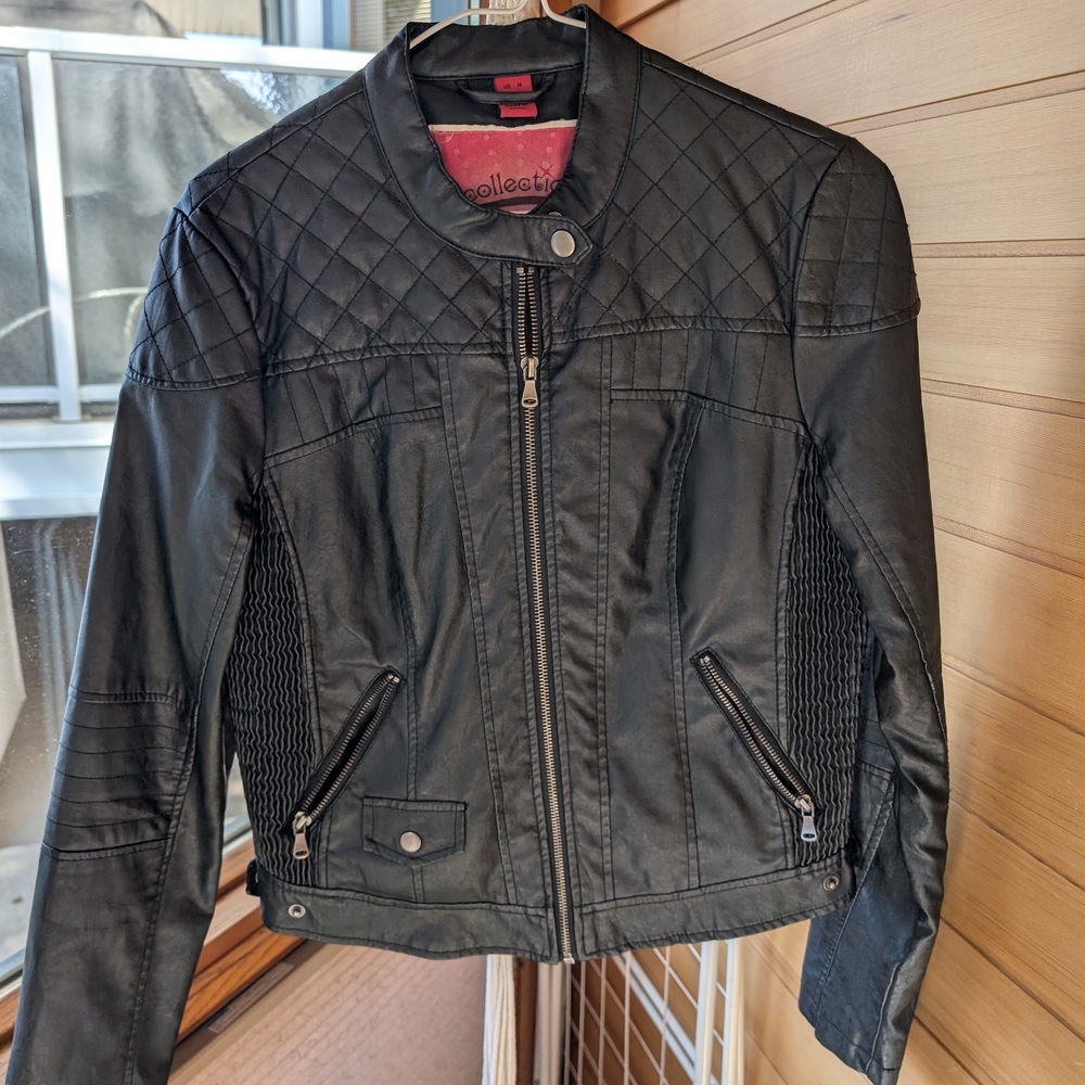 Bernardo Faux Leather Motorcycle Jacket